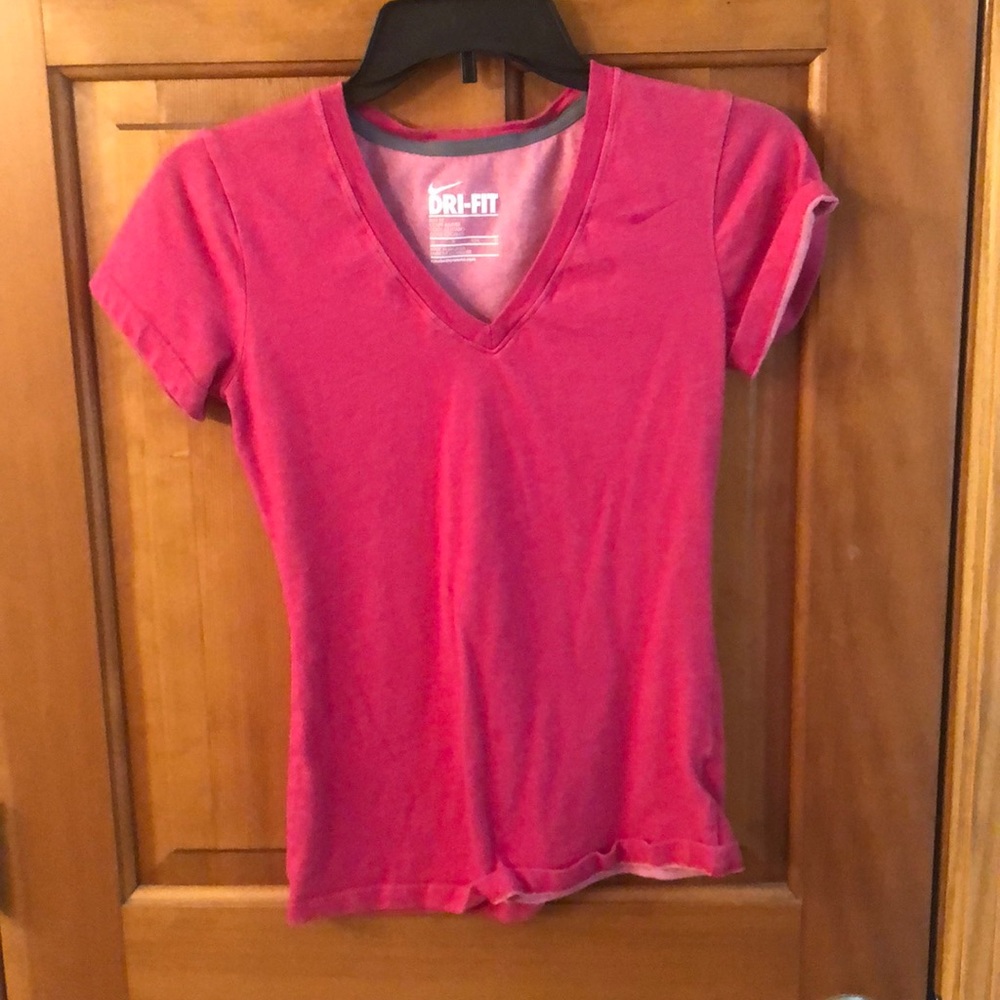 Pink Nike v neck